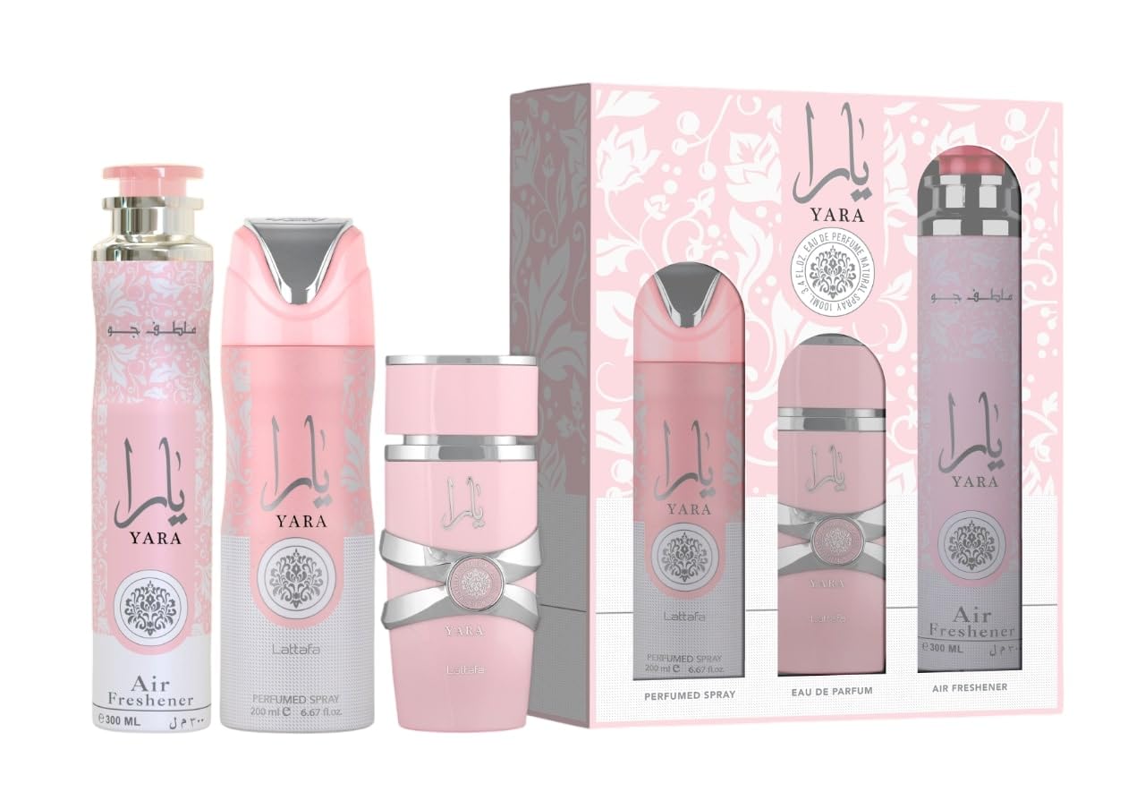 Amazon.com : Lattafa Yara For Women 3 Piece Gift Set (3.4 Fl Oz